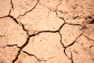 Dry land, Ground caused by drought.