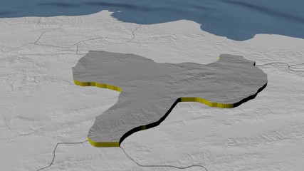 Amasya - Turkey, region extruded. Bumps