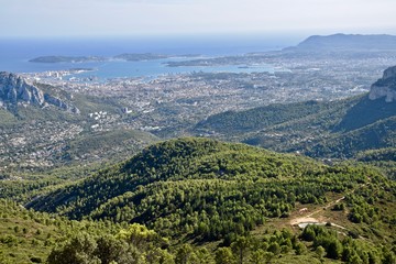 Fototapeta na wymiar Mont Caume Toulon