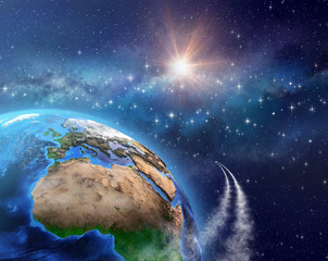 Space travel - Orbiting the Earth © mozZz