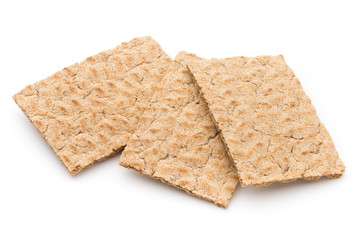Stack of wholegrain crispy bread.
