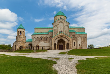the old restored Gelati temple in Kutaisi Georgia. In 1125, King David the Builder was buried here