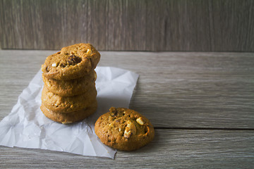 Cookies on paper.