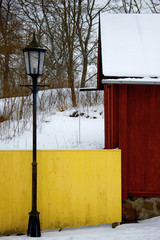 Old house in the winter