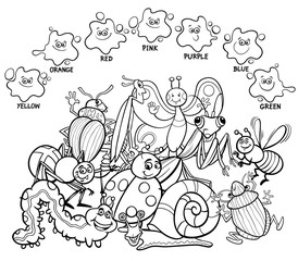 main colors educational coloring book