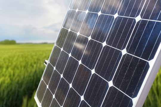 Background of photovoltaic modules for renewable energy