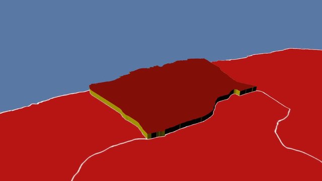 Bartin - Turkey, region extruded. Solids