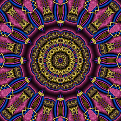 Abstrakt fraktal zwölfeck mandala
