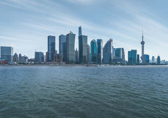 Naklejka premium shanghai cityscape and skyline
