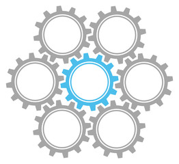 7 Gears Graphics Grey/Blue