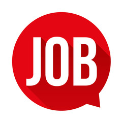 Job speech bubble vector