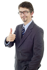 businessman thumb up