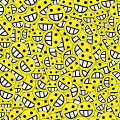 background of emoticons yellow