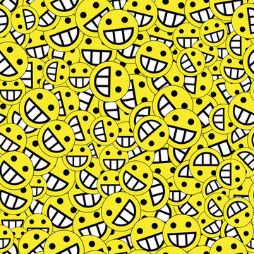 background of emoticons yellow