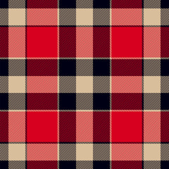 Plaid in vintage colors. Tartan seamless pattern