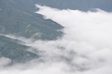 雲海の広がり