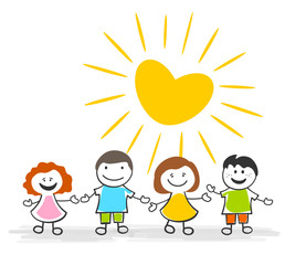 Strichmännchen Freunde