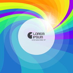 Abstract swirl background. Vector illustration with place for text.