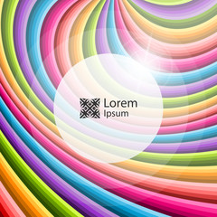 Obraz premium Abstract swirl background. Vector illustration with place for text.