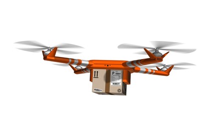 
delivery drone - drone delivery a package - drone fast delivery concept 