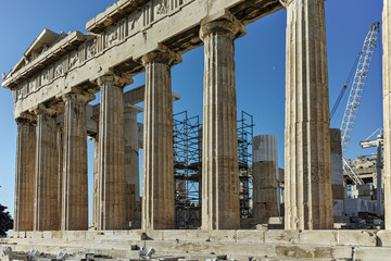The Parthenon in the Acropolis of Athens, Attica, Greece