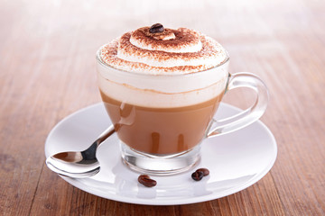 coffee with cream and spices