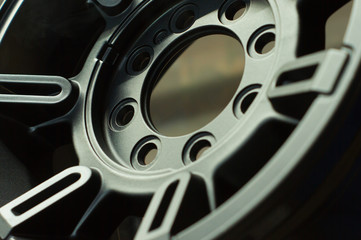Car rim black style