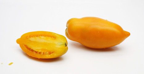 tomatoes on a white background