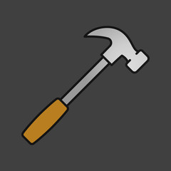 Hammer color icon
