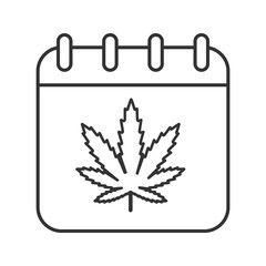 National Weed Day linear icon
