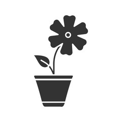 Hibiscus glyph icon