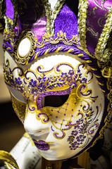 venetian masks close up