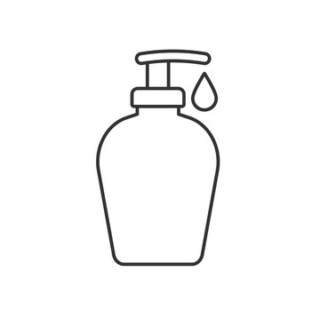 recommend clip art: Shower gel linear icon