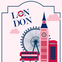 London vintage poster.