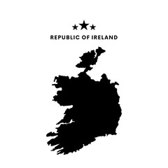 Republic of Ireland map. Vector illustration.