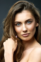 Obraz premium beauty close up studio portrait 