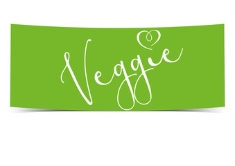 Veggie grünes Schild Banner