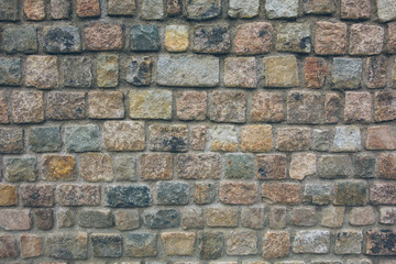 Fototapeta premium vintage colored brick facade