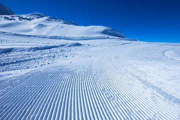 Snow path ski track surface