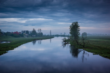Narew river somewhere on Podlasie, Poland