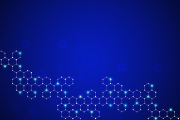 Molecule dna, genetic and chemical compounds, illustration