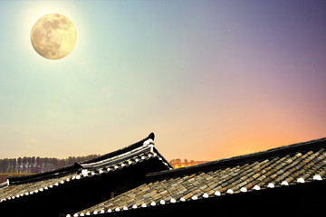 한국전통적인 배경