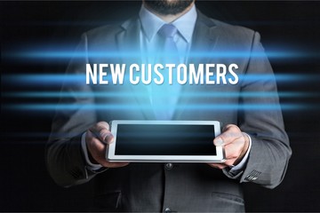 New customers concept.