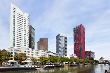 Fototapeta na wymiar Offices and apartments in the center of Rotterdam