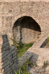 Antique Stone Tunnel Entrance in Italian Park