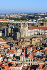 Fototapeta na wymiar Beautiful Porto Skyline - Rooftops and City Center, Portugal