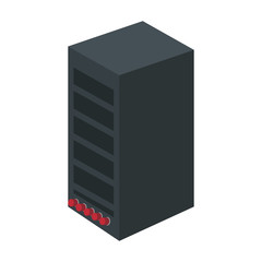 tower computer isolated icon