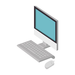 computer desktop isolated icon