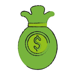 bag money related icon image vector illustration design