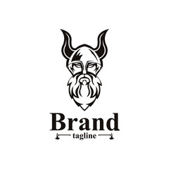 Viking logo. Easy to change color, size and text. 
